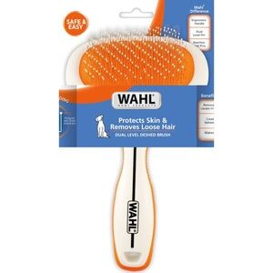 Wahl Dual Level Deshed Brush - Vibrant Orange and White